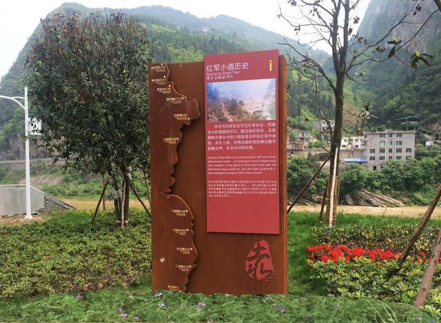 西藏耐候钢指示牌